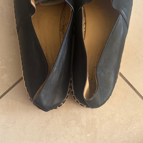 Black Espadrille Loafers - Picture 3 of 8